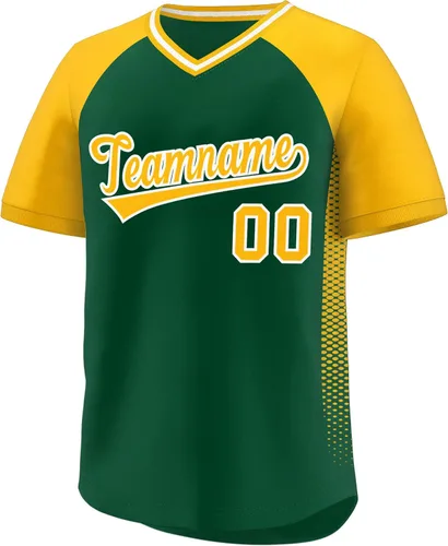 Vista 39 de Camiseta de béisbol personalizada con cuello en V para hombres, mujeres y jóvenes, camisetas de béisbol personalizadas con costuras o estampadas