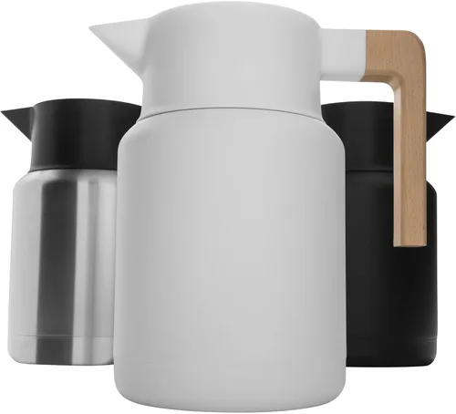 Vista 10 de Hastings Collective Jarra térmica de café de 50 onzas – Jarra grande aislada de acero inoxidable – 1.5 litros de doble pared al vacío termo