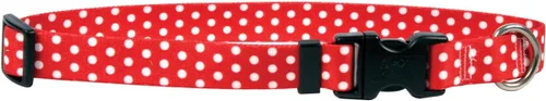 Vista 30 de Collar de diseño amarillo estándar para perro, pequeño, s, Marrón Lunares de Navidad