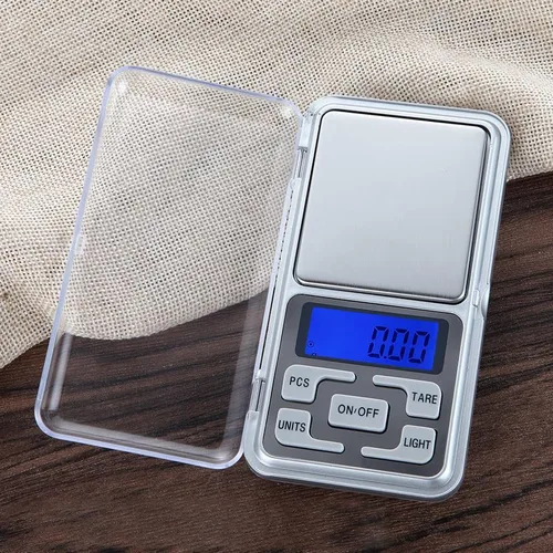 Vista 3 de Báscula digital de bolsillo portátil, 7.05 oz/0.00 oz, mini báscula de joyería, pequeña báscula digital para contar PCS, báscula de cocina