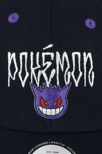 Vista 4 de Difuzed Pokemon Gengar Unisex Cap Black 85% Polyacrylic, 15% Cotton