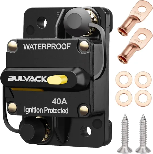 Vista 10 de Disyuntor de 30 amperios con reinicio manual para motores marinos de arrastre de automóvil, barco, ATV, protección de potencia manual para fusibles