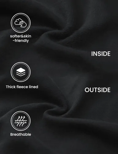 Vista 3 de CRZ YOGA Sudaderas con forro polar para mujer, media cremallera, cuello embudo, manga larga, sudaderas de gran tamaño con agujeros para el pulgar