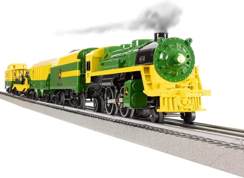 Vista 2 de Lionel John Deere Freight LionChief 5.0 Juego de Tren Eléctrico de Calibre O con Bluetooth y Control Remoto