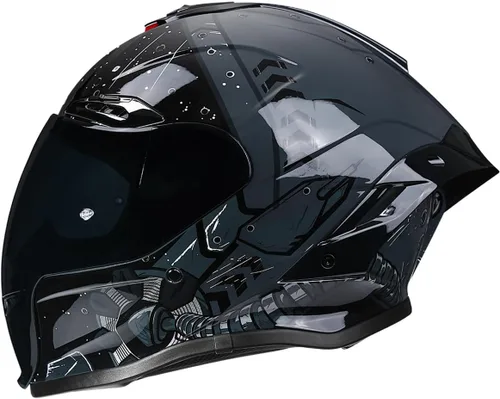 Vista 13 de Casco integral para motocicleta, casco de moto para adultos, hombres y mujeres, carreras de calle, ciclomotor, aprobado por DOT