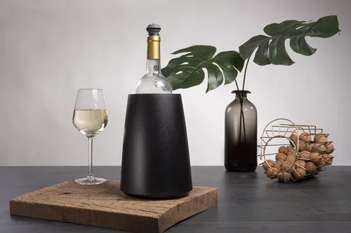 Vista 4 de Vacu Vin Rapid Ice – Enfriador de vino elegante – Negro, negro, Negro