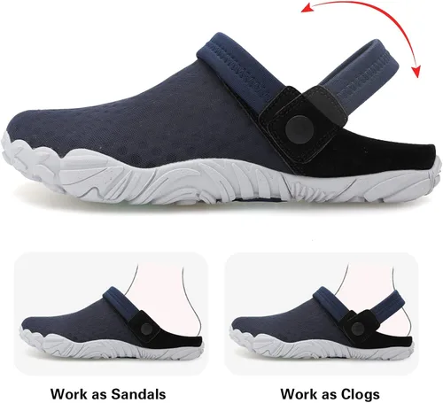Vista 3 de Besroad Sandalias de senderismo al aire libre, zapatos deportivos de agua, zapatillas de moda, pantuflas clásicas para mujeres y hombres