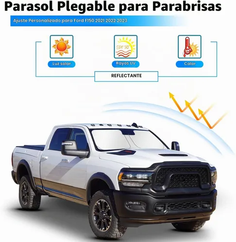 Vista 2 de Parasol para parabrisas Dodge RAM 2500 3500 2026 2025-2010