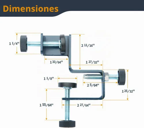Vista 5 de POWERTEC Abrazaderas de instalación frontal para cajón, juego de abrazaderas ajustables para gabinete, herramienta de montaje y alineación rápida