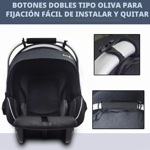 Vista 2 de Sysmie Mosquitera para cochecito Mosquitera para asiento de automóvil con cremallera, ajuste universal, calidad premium, duradera - Negro..