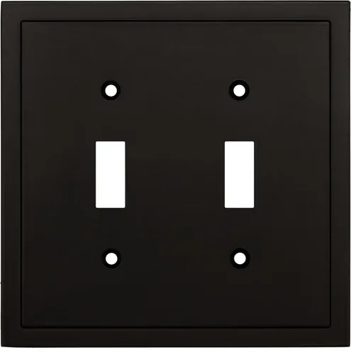 Vista 10 de Henne Bery Placa decorativa de pared con borde moderno, tapa de tomacorriente para cubrir enchufe, aleación de zinc maciza duradera