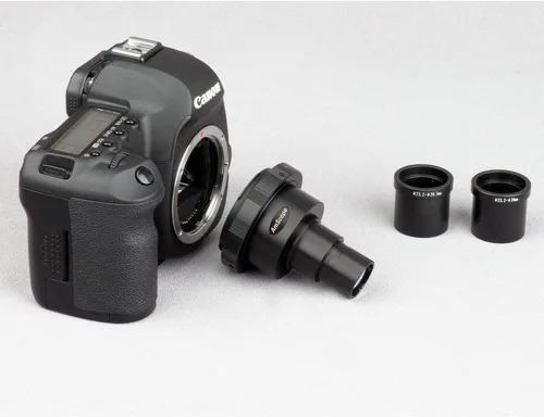 Vista 2 de AmScope CA-CAN-SLR Canon Adaptador de cámara para microscopios SLR/D-SLR