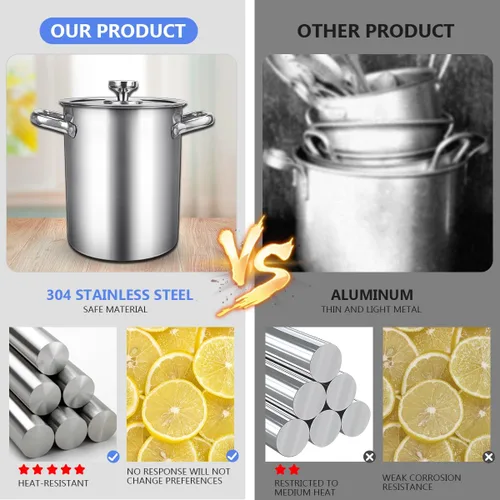 Vista 4 de Freidora con tapa y cesta – Vaporizador de espárragos de acero inoxidable 2 en 1 olla con vapor de malla para papas fritas, pollo, cocinar verduras