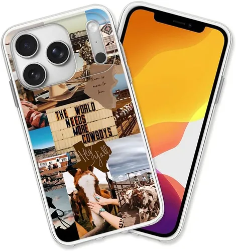 Vista 36 de Diseño para iPhone 14 Pro Max, diseño de acuarela de perros, collage de Pug para iPhone, protección a prueba de golpes, funda transparente de TPU