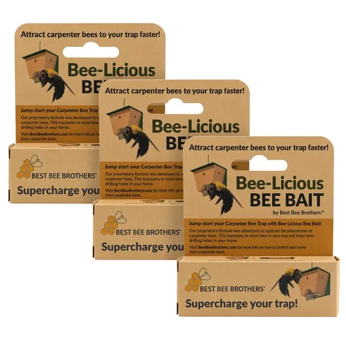 Vista 8 de Best Bee Brothers Bee-Licious - Señuelo de abeja carpintero totalmente 1 Paquete