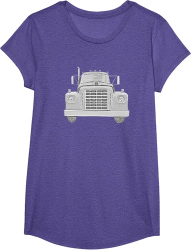 Vista 58 de Camiseta clásica de camión pesado International Harvester IH Loadstar, Negro, S