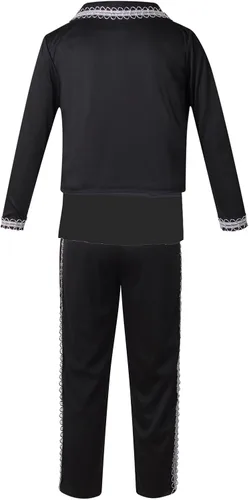 Vista 2 de yolsun Vestido de Día de Muertos Mexicano para Niños, Vestido de Mariachi