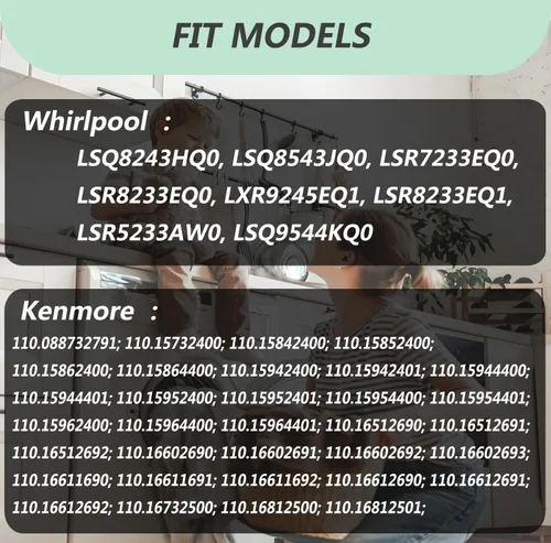 Vista 3 de Kit de Reemplazo de Perros Agitadores de Lavadora 80040, Compatible con Lavadoras Whirlpool y Kenmore - Reemplaza 285612, 285770, 3366877