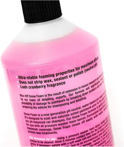 Vista 3 de Muc-Off Espuma de Nieve, 1 Litro - Jabón de Lavado de Auto Biodegradable, Champú para Coche, Jabón para Cañón de Espuma - pH Neutro para Lavado