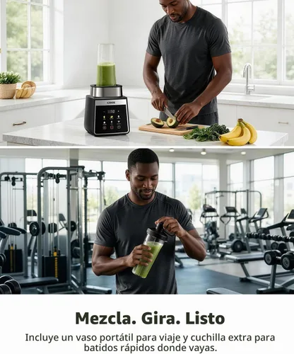 Vista 5 de GDOR Blender, Smoothie Blender 1300W Auto-Program Crush Ice
