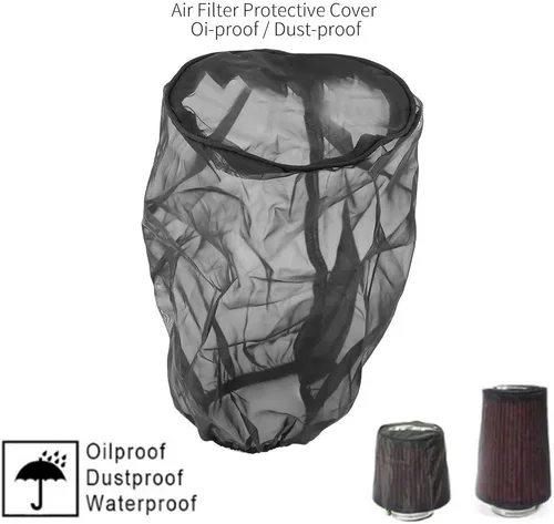 Vista 2 de Fydun - Cubierta protectora universal para filtro de aire, 90% para filtros de alta entrada de aire (grande)