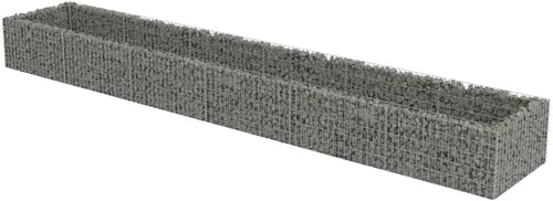 Vista 17 de vidaXL Gabion - Cama elevada de acero galvanizado 35.4"x19.7"x39.4
