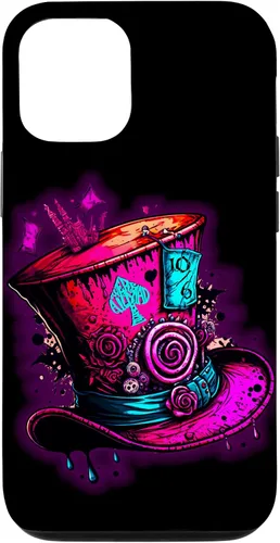 Vista 27 de Funda para iPhone 11 Pro Max We're All Mad Here Pink Steampunk Alicia en el país de las maravillas