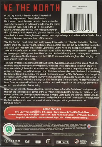 Vista 2 de 2019 NBA CHAMPIONS TORONTO RAPTORS DVD