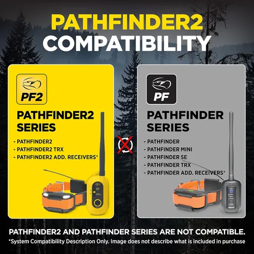 Vista 2 de Dogtra Pathfinder 2 - Collar con rastreador GPS + puntos de contacto de titanio de 1 pulgada 9 millas, luz LED, sin tarifas mensuales