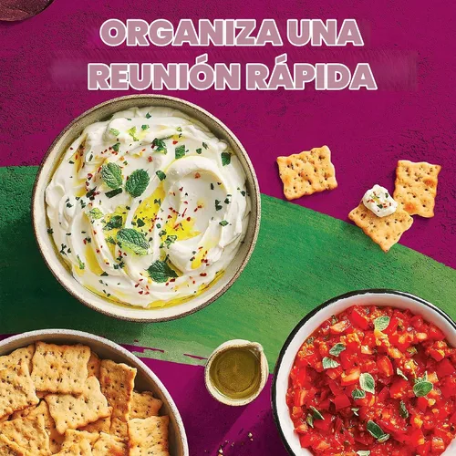Vista 6 de Toasteds Galletas de pan plano, aperitivos para el almuerzo, aperitivos de fiesta, hierbas italianas (12 cajas)