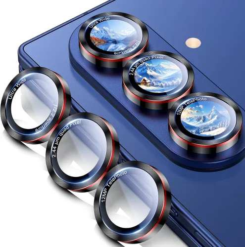 Vista 49 de Uyiton Protector de lente de cámara para Samsung Galaxy Z Fold 7 - Cubierta de pantalla trasera de vidrio templado de grado militar