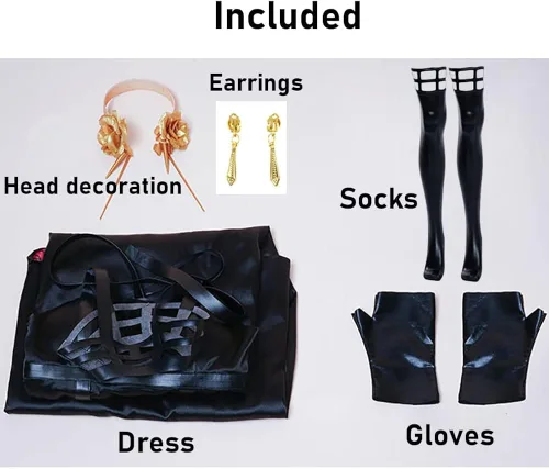 Vista 5 de Oikawa Yor Forger - Disfraz de cosplay Yor Forger, conjunto completo con peluca para mujer, fiesta de Halloween