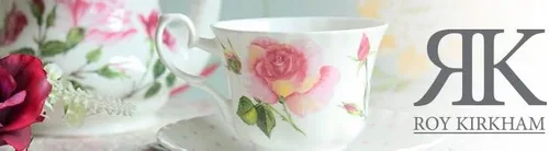 Vista 3 de Roy Kirkham Taza de desayuno y platillo jumbo en diseño de iris