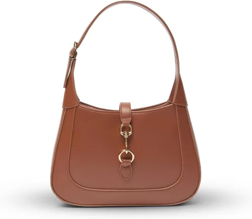 Vista 10 de Shoulder Bag for Women - Small Shoulder Purses - Top Handle Structured Handbags - Adjustable Strap Vegan Leather