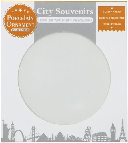 Vista 2 de St Thomas - Adorno de Navidad de las Islas Vírgenes de Estados Unidos, de porcelana, 2.75 pulgadas, adornos navideños de Santo Tomás