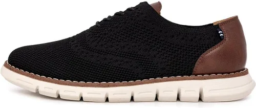 Vista 2 de Nautica Zapatillas de vestir Oxford de punto para hombre transpirables, elegantes, ligeras y cómodas, ideales para negocios o caminar