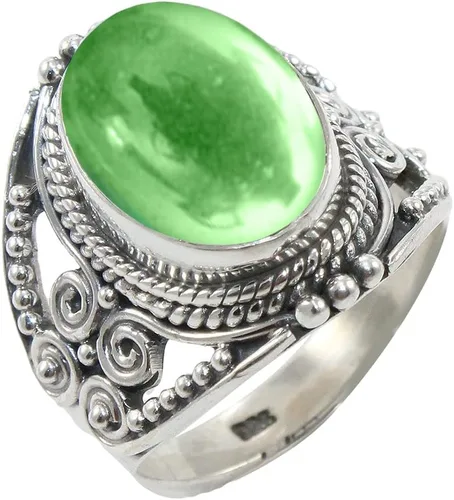 Vista 24 de Anillo de Plata Esterlina 925 para Mujeres con Piedra Preciosa Natural, Anillo de Compromiso de Plata Esterlina, Piedra Natal de Junio con Engaste