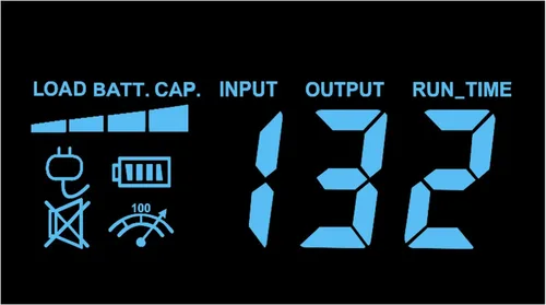 Vista 9 de UPS con visor LCD CyberPower AVRG900LCD 900 VA LCD 750VA Negro