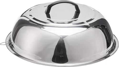 Vista 7 de Winco Soporte de anillo wok chapado en zinc, 8 pulgadas, acero, mediano