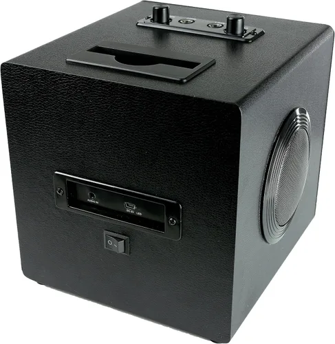 Vista 3 de Luces recargables de la máquina del karaoke del bluetooth y dos micrófonos, 5W (SINGCUBE01)