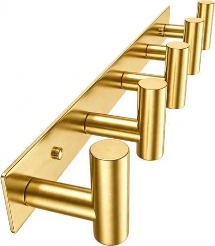 Vista 14 de Perchero de Pared Montado - 3 Ganchos, Ganchos de Pared de Acero Inoxidable Resistente para Toalla, Bolso de Abrigo, Perchero para Sombreros Negro