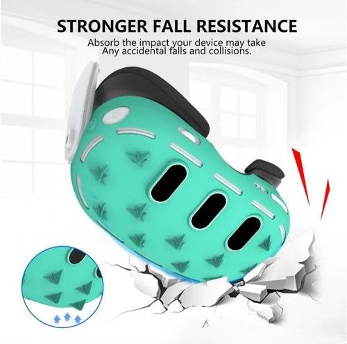 Vista 5 de Coyktonty Silicone Cover Set For Meta Quest 3 VR Headset, 2 Controller Grips Silicon cover+5 VR sweat mask+VR headset protector+lens protection