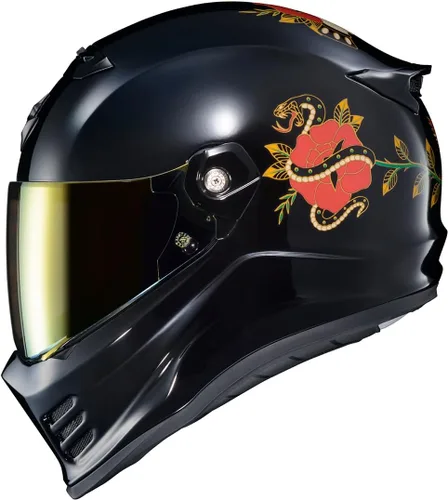 Vista 11 de ScorpionEXO Covert FX - Casco integral para motocicleta adulto estilo Street Fighter - bolsillos para altavoces con Bluetooth, certificación DOT ECE