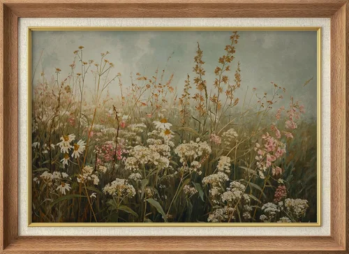 Vista 303 de MUDECOR Lienzo enmarcado prémium para pared, pinos nevados en bosque de invierno, ilustraciones modernas, arte contemporáneo, escénico, divertido