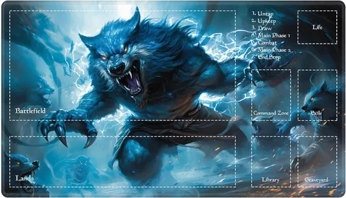Vista 81 de Alfombra de juego con zonas para juego de cartas MTG, alfombras de juego de mesa, alfombras de juego de mesa de Magic, 61x35.5 cm, alfombra de juego