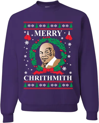 Vista 54 de Merry Chrithmith Ugly Christmas Sweater Unisex Crewneck Graphic Sweatshirt Negro Bitcheth