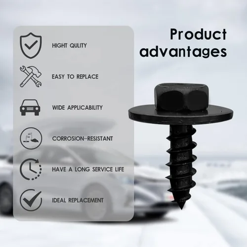 Vista 4 de 20 tornillos para cubierta de parachoques compatibles con Toyota Lexus Camry Tacoma Avalon Prius Corolla 90159-60498