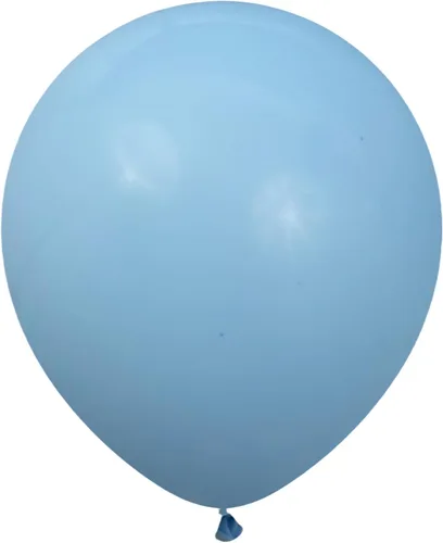 Vista 3 de Paquete de 50 globos de color azul claro, globos de látex azul bebé de 12 pulgadas, paquete de globos para cumpleaños, bodas, baby showers