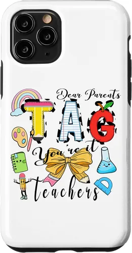 Vista 27 de Last Day of School Dear Parents Tag You're It Love Teachers Case for iPhone 16