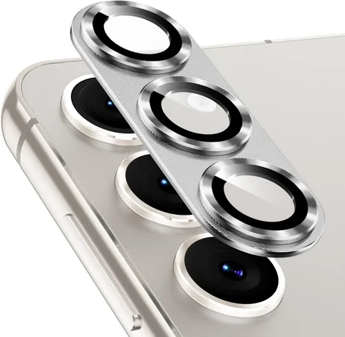 Vista 12 de Korecase Diseñado para Samsung Galaxy S23 Ultra Protector de lente de cámara Película de lente de vidrio templado, cubierta de cámara de metal
